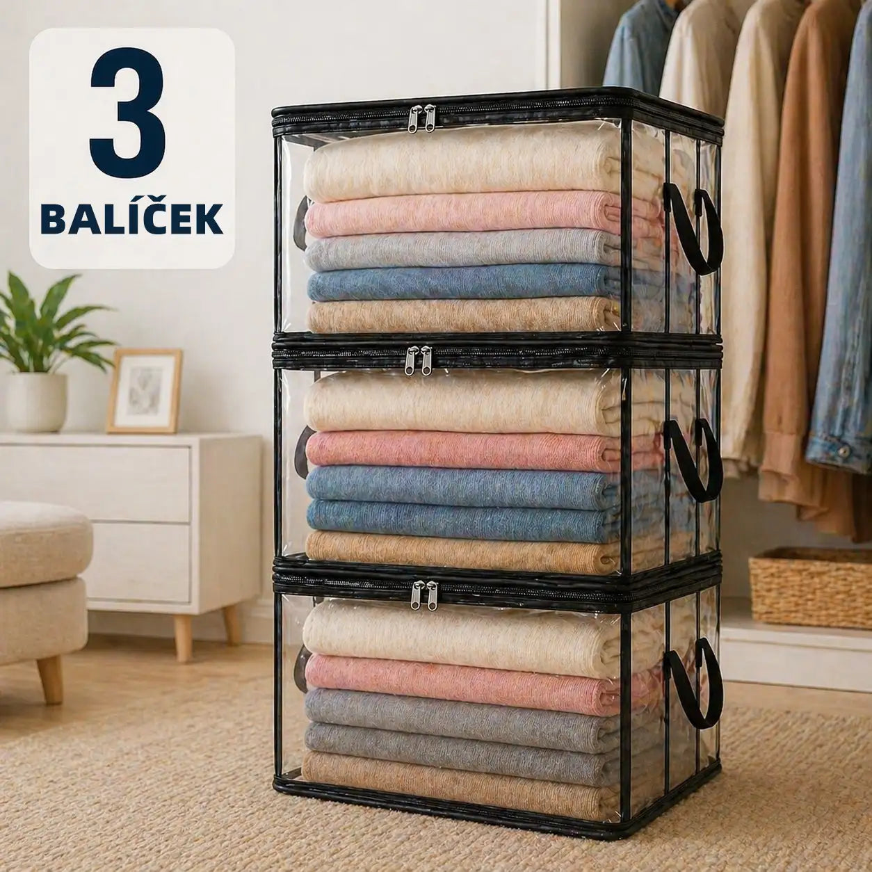 🎁💞POSLEDNÍ DEN SLEVA 50 % ✨📦WYVCK®Velký úložný box z odolného silného plastu